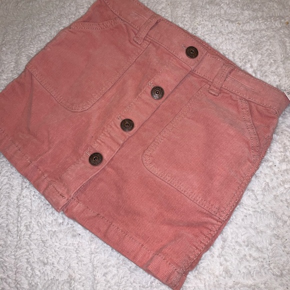 Floral Top and Coral Corduroy Skirt Set- PERFECT back to school outfit - Picture 4 of 4